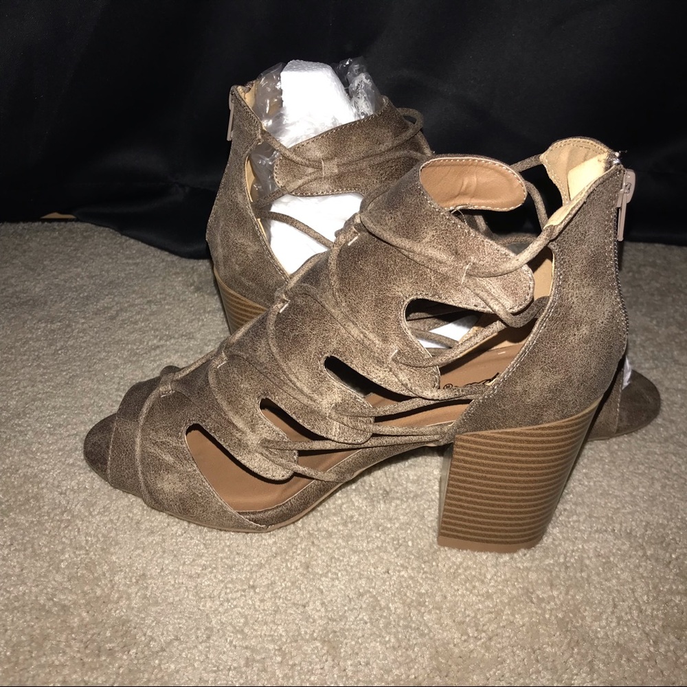 Free Your Heart Apparel Open Toe Booties